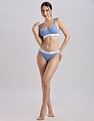 Calvin Klein Underwear Womens Blue Solid Panties
