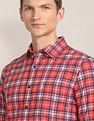 U.S. Polo Assn. Spread Collar Cotton Check Casual Shirt