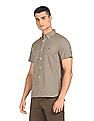 Tommy Hilfiger Men Yellow Slim Fit Check Casual Shirt