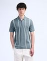 Flying Machine Vertical Striped Regular Polo Shirt