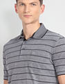 Arrow Horizontal Stripe Cotton Polo Shirt