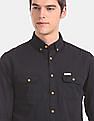 U.S. Polo Assn. Denim Co. Button Down Collar Solid Casual Shirt