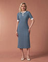 U.S. Polo Assn. Women Knitted Schiffli Polo Dress