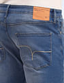 Flying Machine Slash Slim Tapered Fit Blue Jeans