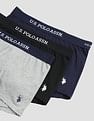 USPA Innerwear Anti Microbial Solid OET13 Trunks - Pack Of 3