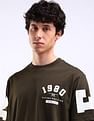 Flying Machine Typography Print Relaxed Fit T-Shirt