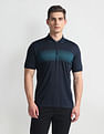 Arrow Newyork Colour Block Zipper Polo Shirt