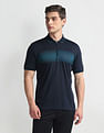 Arrow Newyork Colour Block Zipper Polo Shirt
