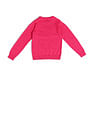U.S. Polo Assn. Kids Girls Regular Fit Graphic Printed Sweater