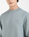 Calvin Klein Jeans Solid Relaxed-Fit Cotton Sweatshirt