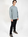 Calvin Klein Jeans Solid Relaxed-Fit Cotton Sweatshirt