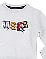 U.S. Polo Assn. Kids Long Sleeve Appliqued Logo Sweatshirt