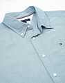 Tommy Hilfiger Solid Regular-Fit Cotton Shirt
