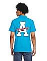 Aeropostale Men Turquoise Cotton Appliqued Logo Polo Shirt