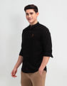 U.S. Polo Assn. Denim Co. Mandarin Collar Knitted Shirt