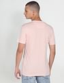 Flying Machine Colour Block Cotton T-shirt