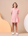 U.S. Polo Assn. Kids Girls Schiffli A-Line Mini Dress
