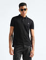 Flying Machine Vertical Stripe Patterned Knit Polo Shirt