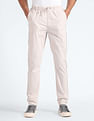 Flying Machine Cotton Solid Trousers