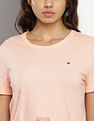 Tommy Hilfiger Crew Neck Solid T-Shirt Dress