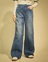 Flying Machine Women K-Street X High Rise Baggy Fit Tinted Jeans