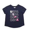 U.S. Polo Assn. Kids Girls Flip Sequins Relaxed Fit  T-Shirt