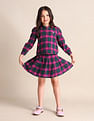 U.S. Polo Assn. Kids Girls Ckecked Pleated Skirt