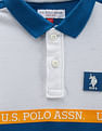 U.S. Polo Assn. Kids Boys Colour Block Cotton Polo Shirt