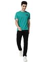AD by Arvind Crew Neck Solid Cotton T-Shirt