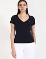 Tommy Hilfiger Solid Slim-Fit Cotton T-Shirt