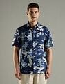Tommy Hilfiger Printed Regular Fit Linen Shirt