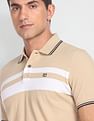 Arrow Sports Horizontal Stripe Cotton Polo Shirt