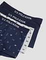 USPA Innerwear Anti Microbial Printed OET14 Trunks - Pack Of 3