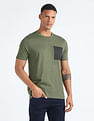 Flying Machine Crew Neck Embossed T-Shirt