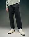 Flying Machine Relaxed Fit Solid Trousers