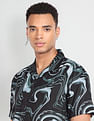 Flying Machine Cuban Collar Viscose Shirt