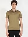 Calvin Klein Jeans Solid Regular-Fit Cotton Polo T-Shirt