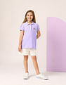 U.S. Polo Assn. Kids Girls Solid Polo Shirt