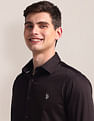 U.S. Polo Assn. Semi-Cutaway Collar Solid Shirt