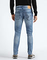 Flying Machine Slash Slim Tapered Fit Jeans