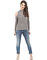 Aeropostale Cold Shoulder Chunky Knit Sweater