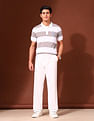 U.S. Polo Assn. Horizontal Striped Working Holiday Polo Shirt