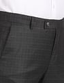 Arrow Mid Rise Checked Trousers