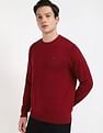 Tommy Hilfiger Solid Regular-Fit Cotton Sweater