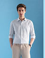 Arrow Vertical Striped Manhattan Slim Fit Velocity Shirt