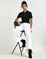 Tommy Hilfiger Solid Slim-Fit Lyocell Polo T-Shirt