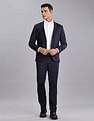 Tommy Hilfiger Self-Design Regular-Fit Nylon Single Breasted Blazer