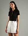 Tommy Hilfiger Solid Regular Fit Cotton Polo T-Shirt