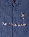 U.S. Polo Assn. Kids Boys Classic Button Down Collar Shirt
