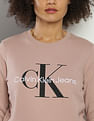 Calvin Klein Pure Cotton Brand Print Sweatshirt